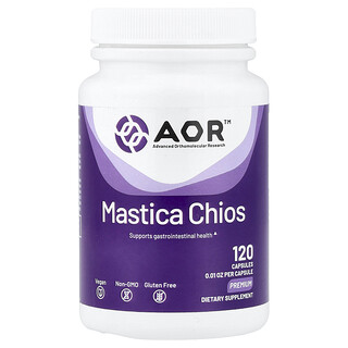 Advanced Orthomolecular Research AOR, Mastica Chios, 120 capsules (400 mg per capsule)