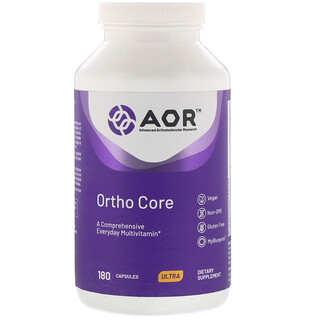 Advanced Orthomolecular Research AOR, Ortho Core،‏ 180 كبسولة