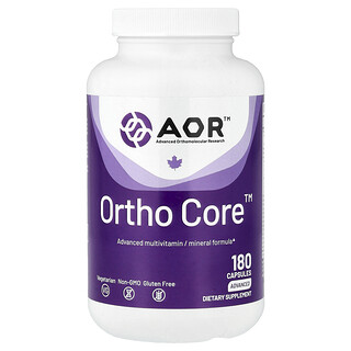 Advanced Orthomolecular Research AOR, Ortho Core, 180 Kapsul