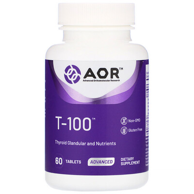 

Advanced Orthomolecular Research AOR T-100, 60 таблеток