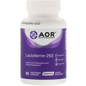 Эдвансд Ортомолекуляр Ресёрч, Lactoferrin-250, 60 Vegetarian Capsules отзывы