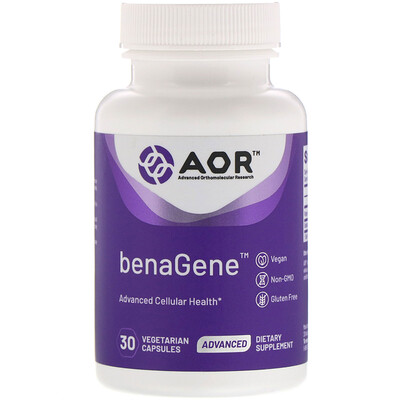 Advanced Orthomolecular Research AOR BenaGene, 30 вегетарианских капсул