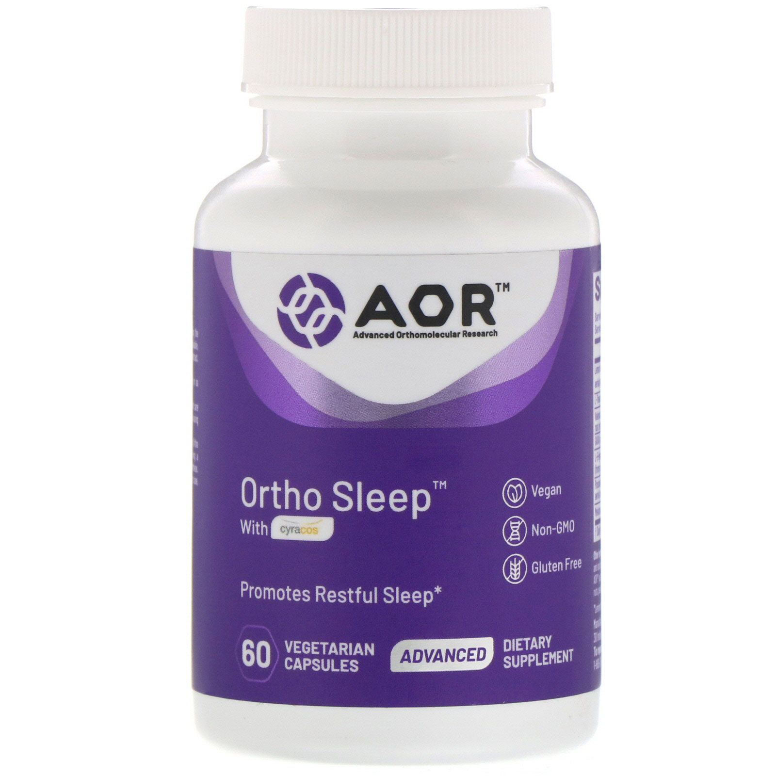 Advanced Orthomolecular Research AOR Ortho  Sleep 60 Vegi-Caps Fish Free, 2