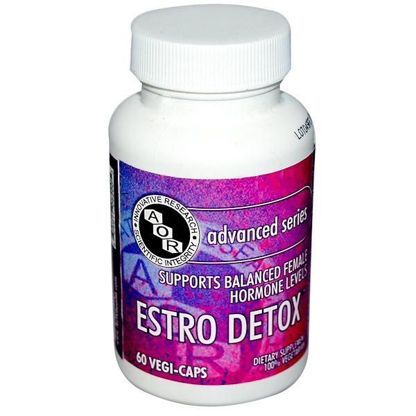Advanced Orthomolecular Research AOR, Estro Detox, 60 Veggie Caps (Discontinued Item) 