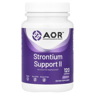Advanced Orthomolecular Research AOR, Strontium Support II, 341 mg, 120 kapszula