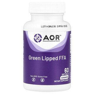 أدفانسد أورثوموليكولار ريسرش إي أو آر‏, Green Lipped FFA ، 60 كبسولة هلامية (50 ملجم لكل كبسولة هلامية)