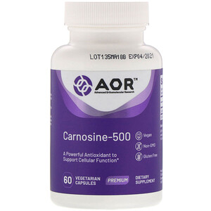 Отзывы о Эдвансд Ортомолекуляр Ресёрч, Carnosine-500, 60 Vegetarian Capsules