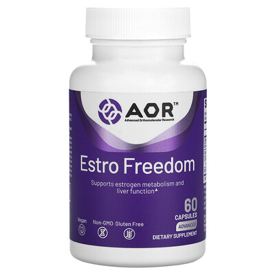 

Advanced Orthomolecular Research AOR, Estro Freedom, 60 Capsules