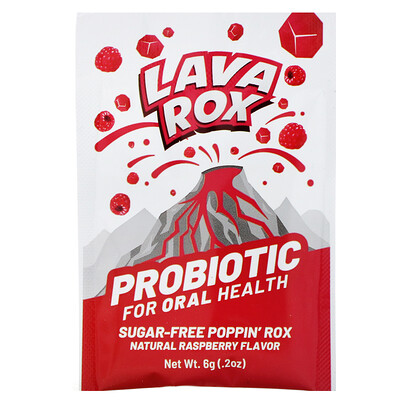 Advanced Orthomolecular Research AOR Lava Rox, Probiotic for Oral Health, Natural Raspberry, .2 oz (6 g)