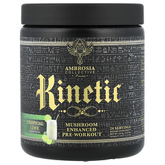 Kinetic™, передтренувальний засіб із грибами, тропічний лайм, 213,6 г (0,47 фунта)