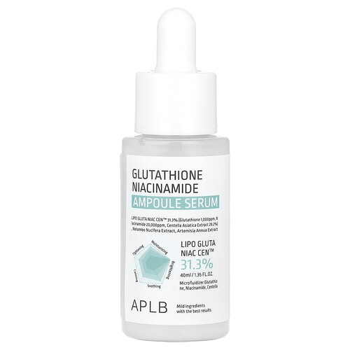 Aplb Glutathione Niacinamide, Ampoule Serum, 1.35 fl oz (40 ml)