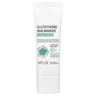 APLB, Glutation Niacinamid, solskyddsmedel, SPF 50+ PA ++++, 40 ml