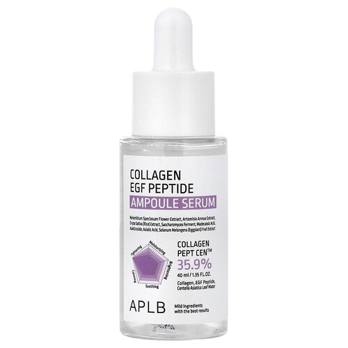Aplb Collagen EGF Peptide Ampoule Serum, 1.35 fl oz (40 ml)