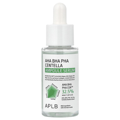 Product Image for APLB, AHA BHA PHA Centella Ampoule Serum, 1.35 fl oz (40 ml)