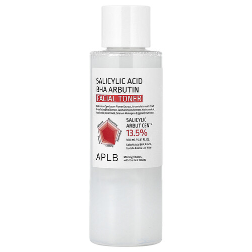 Aplb Salicylic Acid BHA Arbutin Facial Toner, 5.41 fl oz (160 ml)