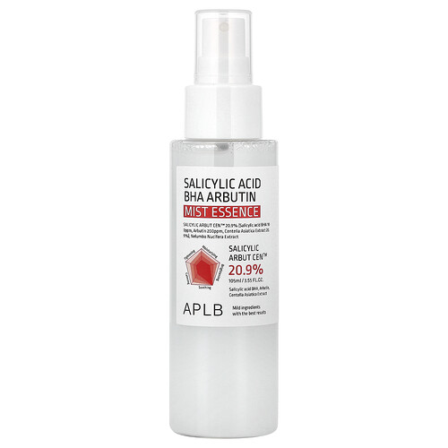 Aplb Salicylic Acid BHA Arbutin Mist Essence, 3.55 fl oz (105 ml)