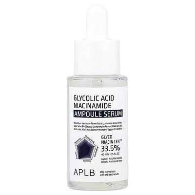 Aplb , Glycolic Acid Niacinamide Ampoule Serum, 1.35 Fl Oz (40 Ml)