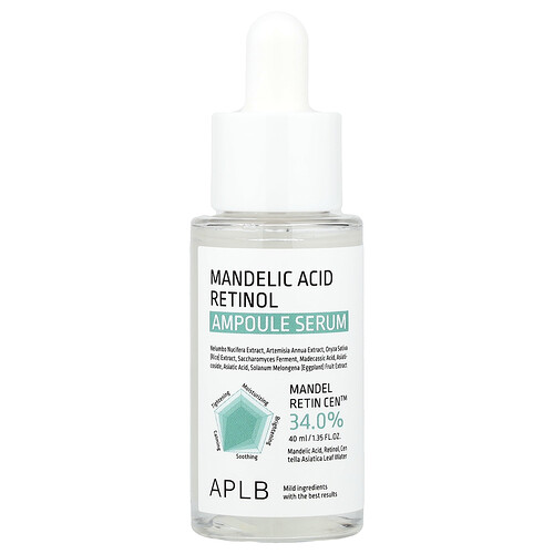 APLB, Mandelic Acid Retinol Ampoule Serum, Mandelsäure-Retinol-Serum, 40 ml (1,35 fl. oz.)