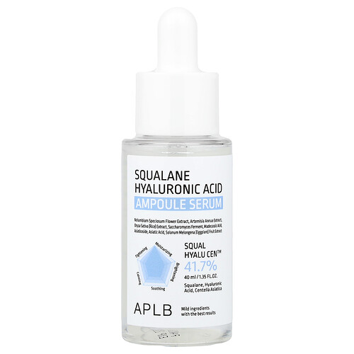 Aplb Squalane Hyaluronic Acid Ampoule Serum, 1.35 fl oz (40 ml)