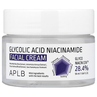 Product Image for APLB, Glycolic Acid Niacinamide Facial Cream , 1.86 fl oz (55 ml)