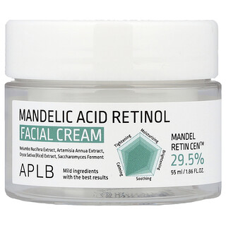 APLB, Crema facial con ácido mandélico y retinol, 55 ml (1,86 oz. líq.)