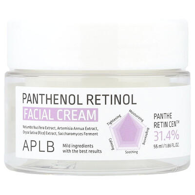 APLB, Crema facial con pantenol y retinol, 55 ml (1,86 oz. líq.)