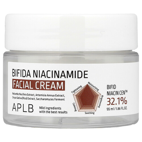 APLB, Bifida Niacinamide Facial Cream, Gesichtscreme mit Bifida-Niacinamid, 55 ml (1,86 fl. oz.)
