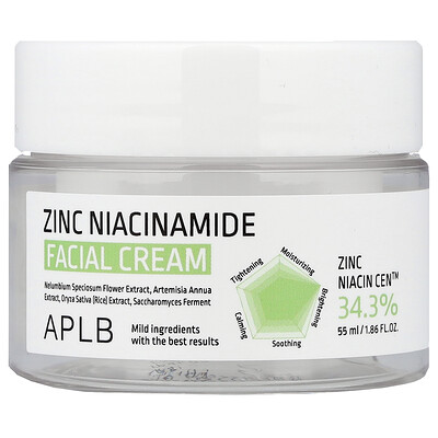 Product Image for APLB, Zinc Niacinamide Facial Cream, 1.86 fl oz (55 ml)