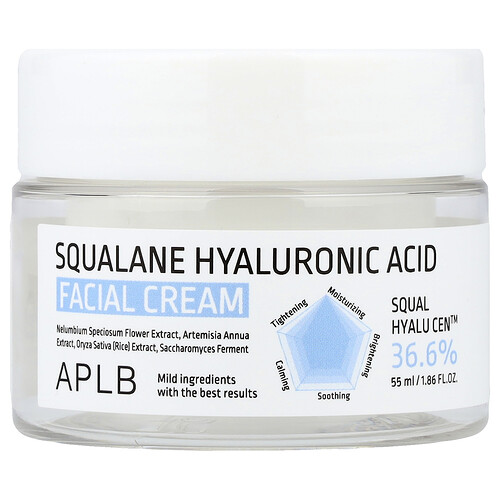 Aplb Squalane Hyaluronic Acid Facial Cream , 1.86 fl oz (55 ml)