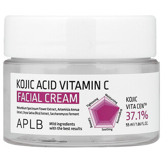 APLB, Crème pour le visage à l'acide kojique et à la vitamine C, 55 ml