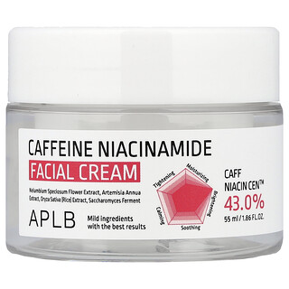 APLB, Crema facial con cafeína y niacinamida, 55 ml (1,86 oz. líq.)