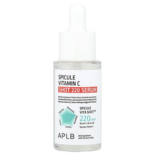 APLB, Spikule Vitamin C Shot 220 Serum, Serum mit Vitamin C, 40 ml (1,35 fl. oz.)