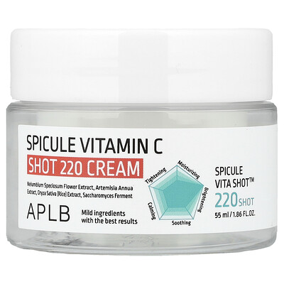 Aplb Cream Spicule Vitamin C Shot 220 Fl Oz (55 Ml) Size 1.86