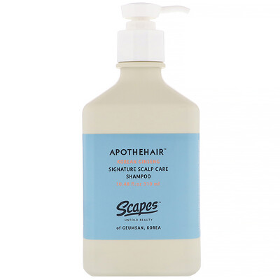 

Scapes Apothehair, Korean Ginseng, Signature Scalp Care Shampoo, 10.48 fl oz (310 ml)