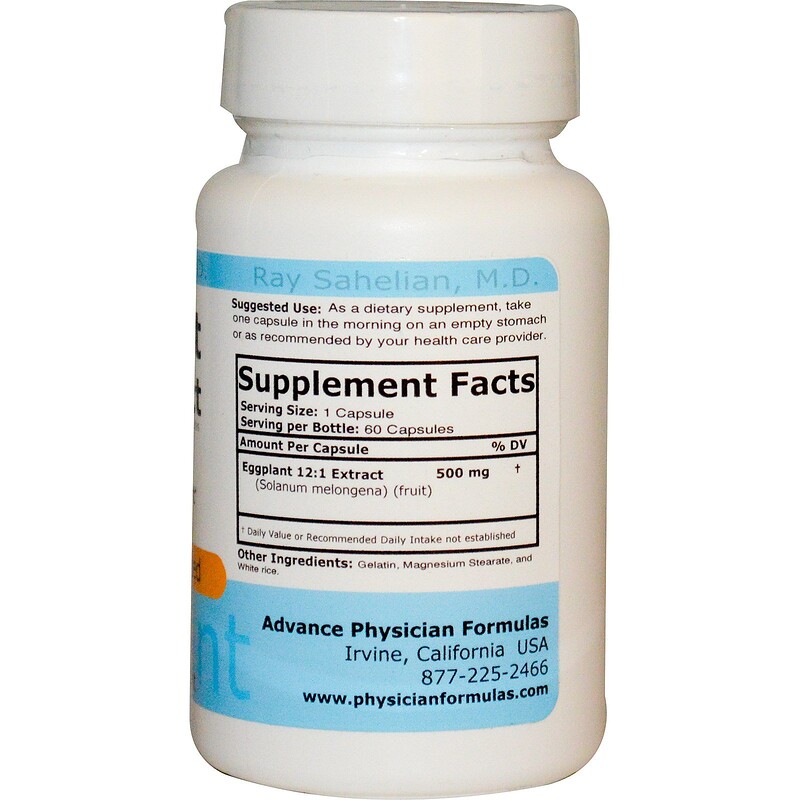Advance Physician Formulas, Inc., Eggplant Extract, 500 mg, 60 Capsules