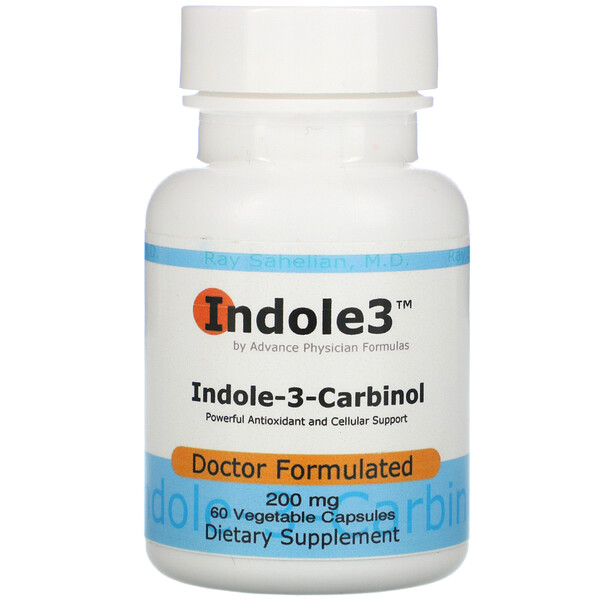 Advance Physician Formulas, Индол-3-карбинол, 200 мг, 60 растительных капсул
