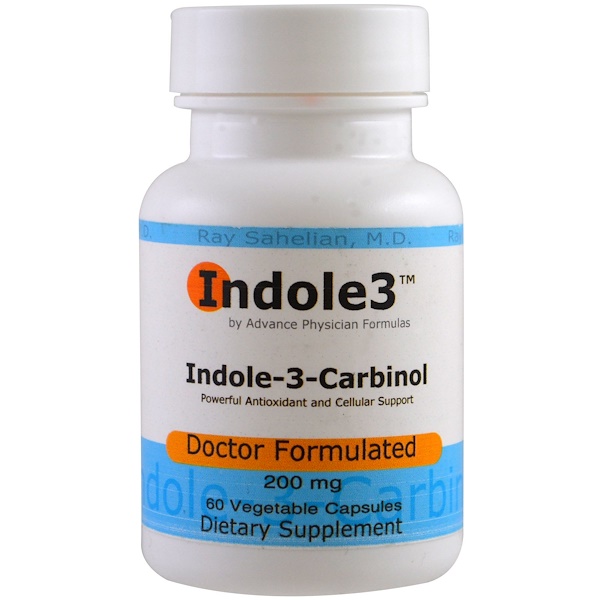 Advance Physician Formulas, Inc., Индол-3-карбинол, 200 мг, 60 вегетарианских капсул