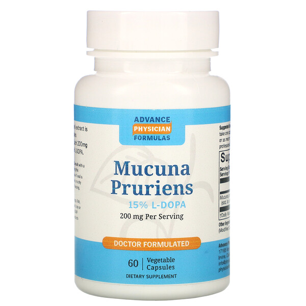 Advance Physician Formulas‏, Mucuna Pruriens, 200 mg, 60 Capsules