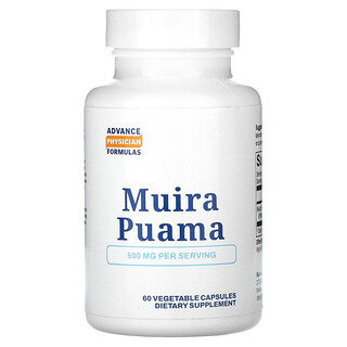 Advance Physician Formulas, Muira puama, 500 mg, 60 cápsulas vegetales
