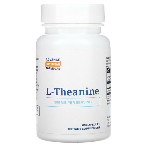 アドバンスフィジシャンフォーミュラ Advance Physician Formulas, L-テアニン、 200 mg、ベジカプセル60粒
