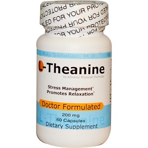 Купить Advance Physician Formulas, Inc., L-теанин, 200 мг, 60 капсул  на IHerb