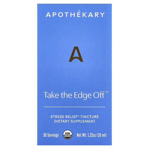 Apothekary, Take The Edge off™, Tinktur zum Stressabbau, 30 ml