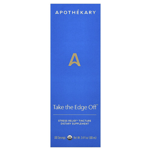 Apothekary, Take The Edge Off®, Stress Relief Tincture, 3.4 fl oz (100 ml)