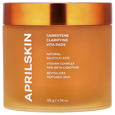 Product Image for April Skin, Carrotene Clarifying Vita Pads, 4.76 oz (135 g)