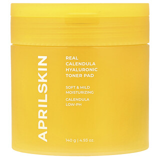 April Skin, Almohadillas de tónico con ácido hialurónico y caléndula real, 140 g (4,93 oz)
