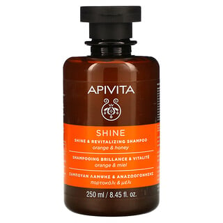 Apivita, Shine & Revitalizing Shampoo, Orange & Honey, 8.45 fl oz (250 ml)