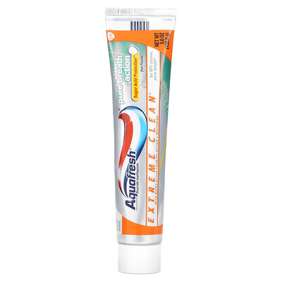 Aquafresh Зубная паста с фтором Extreme Clean, чистое дыхание, свежая мята, 158,8 г (5,6 унции)