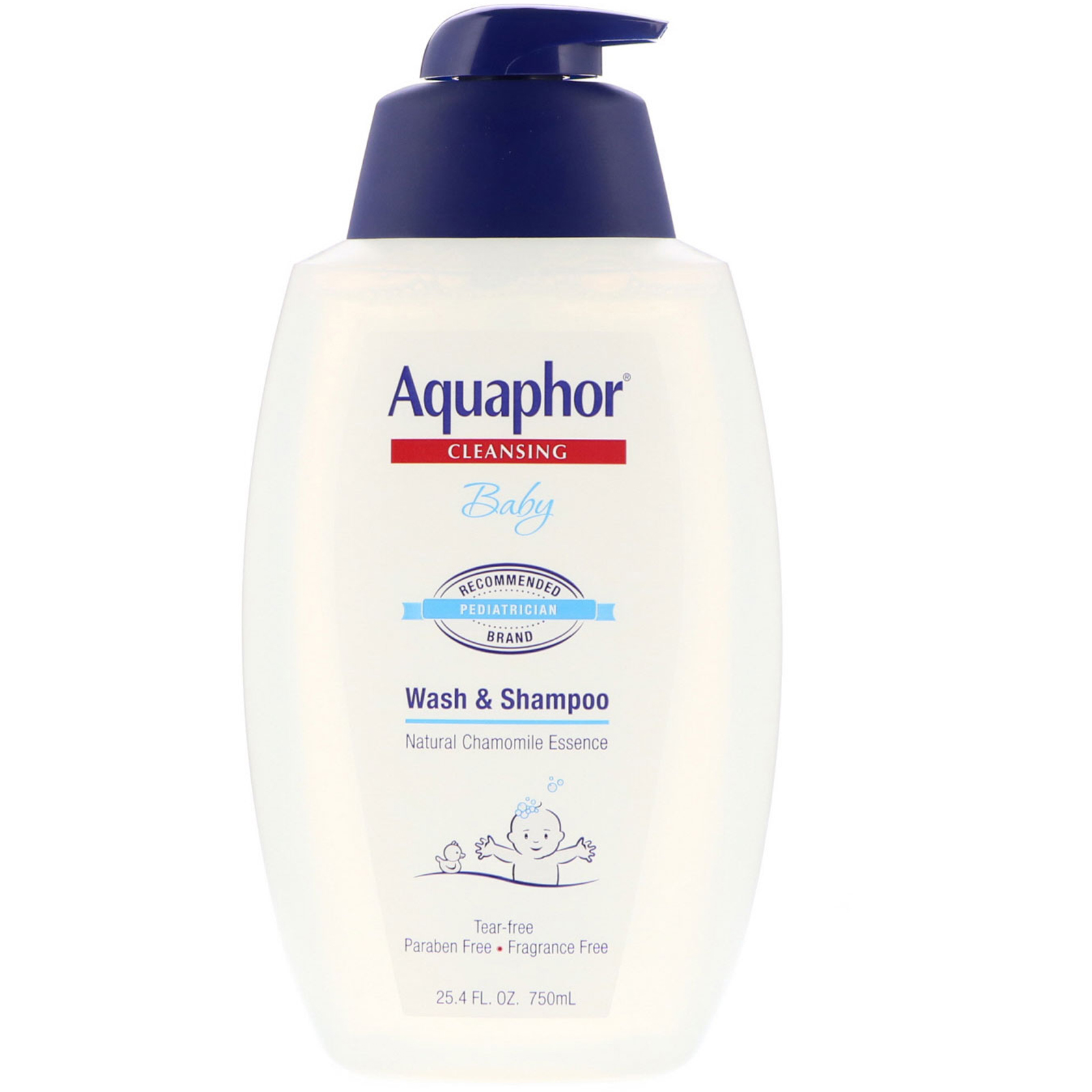 Aquaphor, Baby, Wash & Shampoo, Fragrance Free, 25.4 fl oz ...