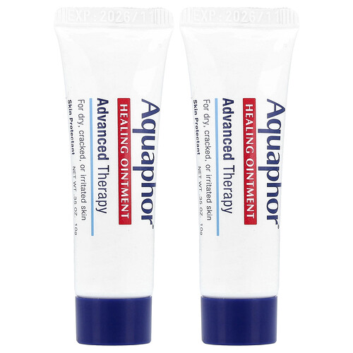 Aquaphor Healing Ointment Skin Protectant for Dry, Cracked, Irritated Skin - 0.35 oz x 2 pack