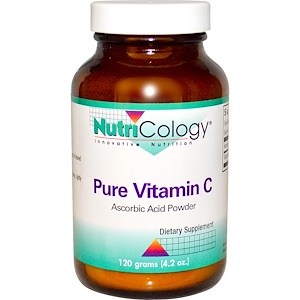 Nutricology, Чистый витамин C, порошок, 4,2 унции (120 г)